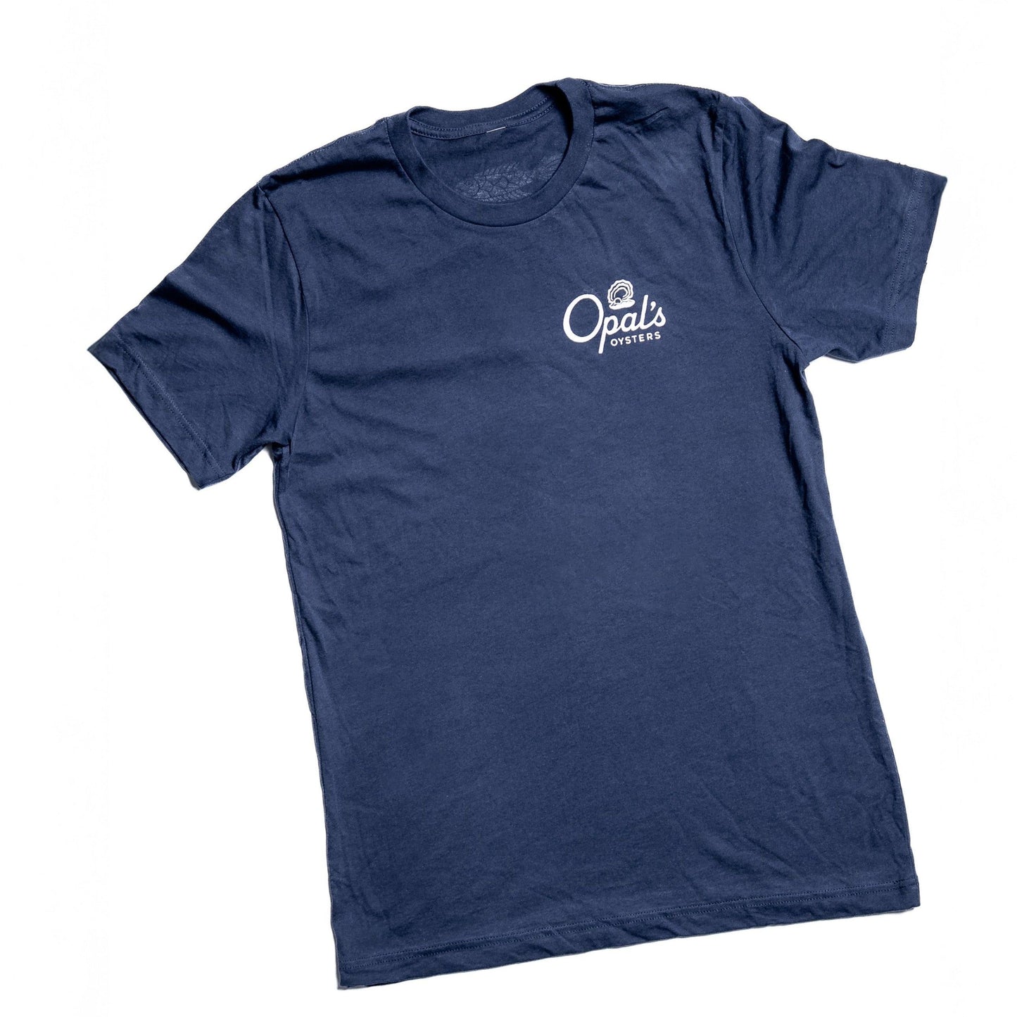 Opal's Oysters Logo-Navy Tee