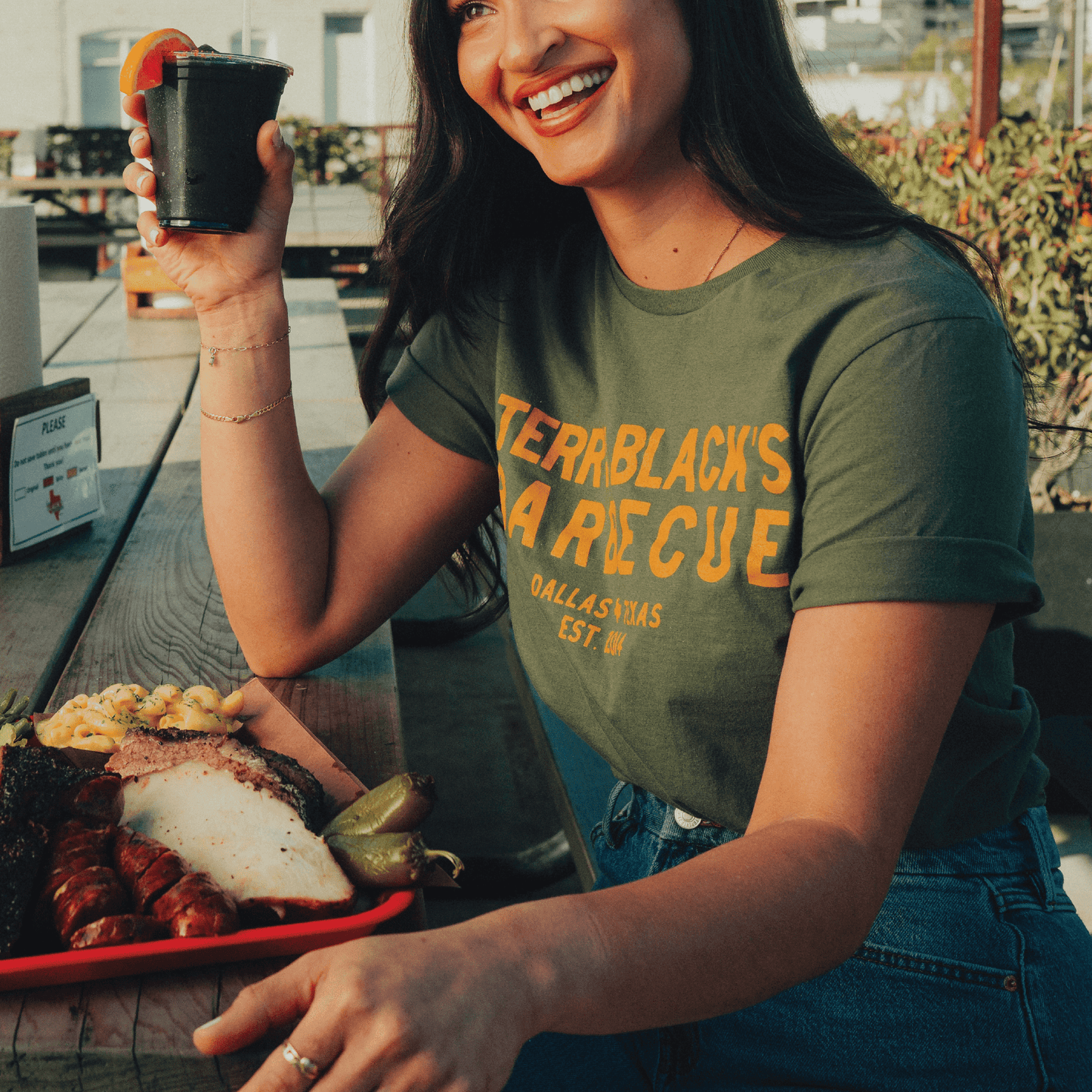 Terry Black's Straight Up Tee–Green