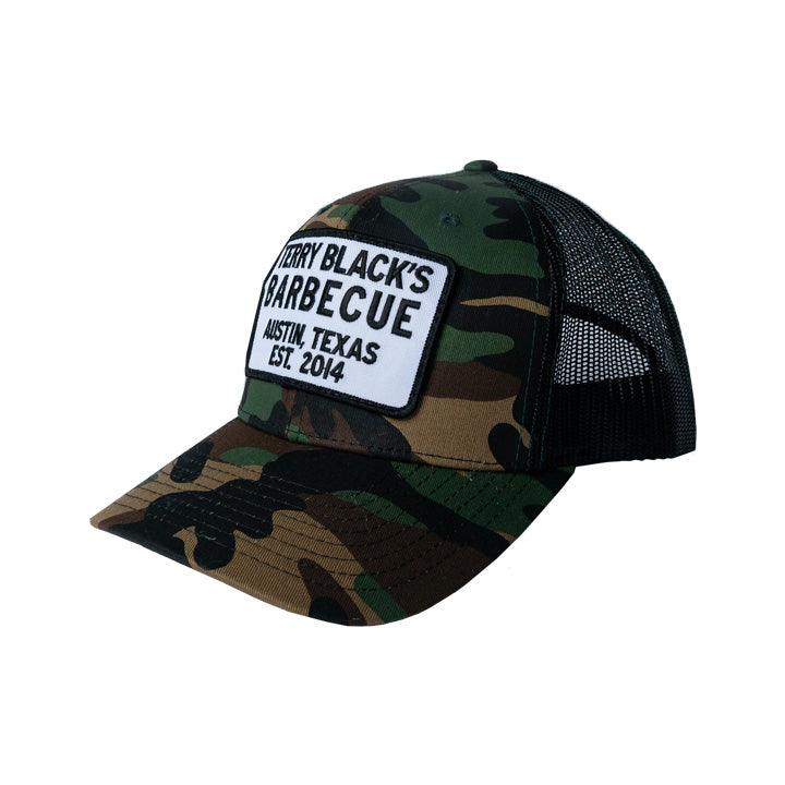 Terry Black's Camo Patch Hat – Black Family Hospitality