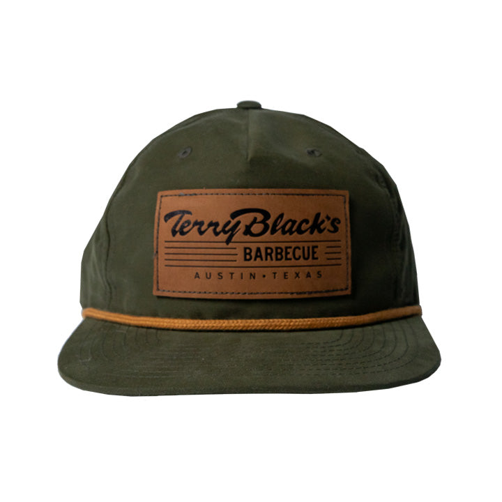 Terry Black's Green Leather Patch Hat