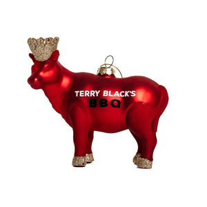 Terry Black's Brisket is King Ornament-Red