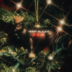 Terry Black's Brisket is King Ornament-Black