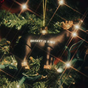 Terry Black's Brisket is King Ornament-Black