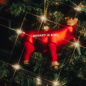 Terry Black's Brisket is King Ornament-Red