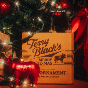 Terry Black's Brisket is King Ornament-Red