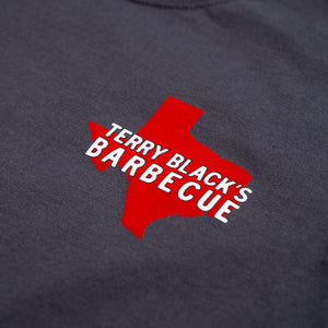 Terry Black's Logo Tee-Charcoal