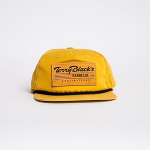 Terry Black's Yellow Leather Patch Hat