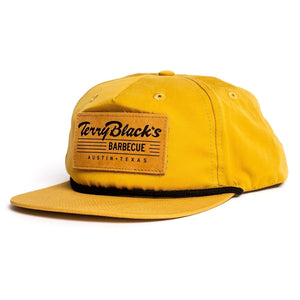 Terry Black's Yellow Leather Patch Hat