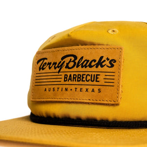 Terry Black's Yellow Leather Patch Hat