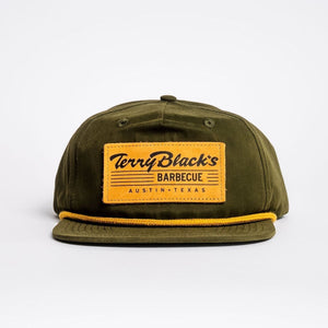 Terry Black's Green Leather Patch Hat