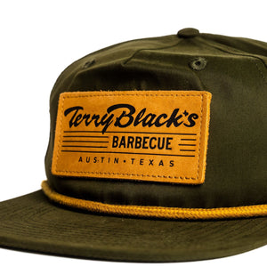 Terry Black's Green Leather Patch Hat
