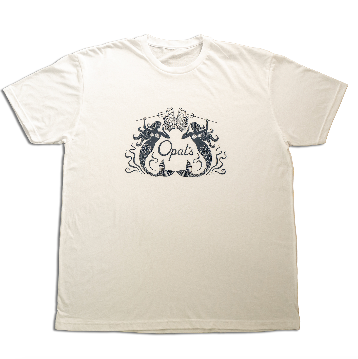 Opal's Oysters Mermaid-White Tee