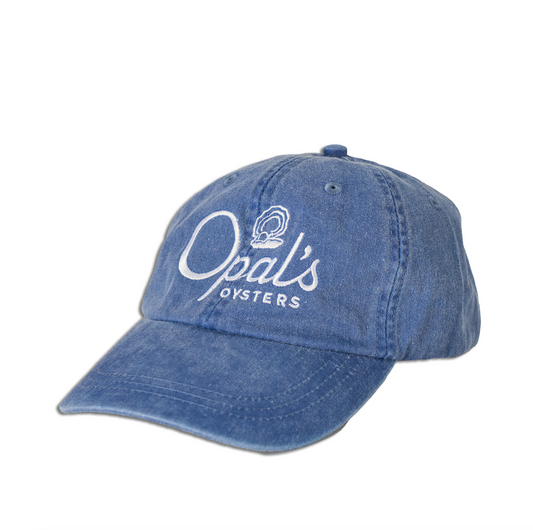 Opal's Oysters Blue Baseball Cap