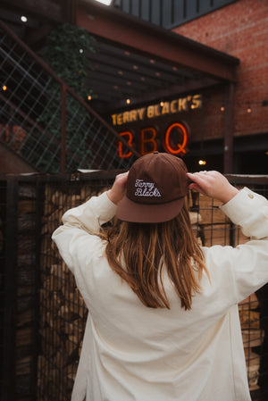 Terry Black's Brown Stitched Hat