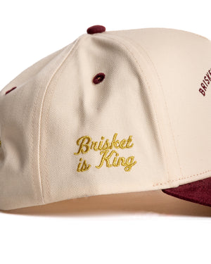 Terry Black's Burgundy Suede Two-Tone Hat