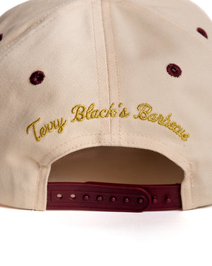 Terry Black's Burgundy Suede Two-Tone Hat