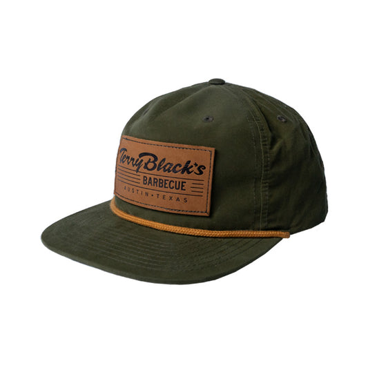 Terry Black's Green Leather Patch Hat